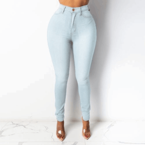 Comfortable Stretchy Fabric Sexy Long Skinny Jeans For Women