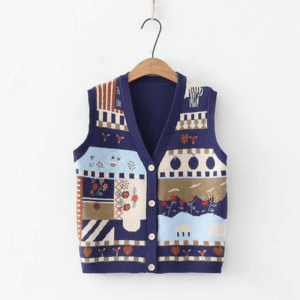 Sweater Vest Women Kawaii Waistcoat Streetwear